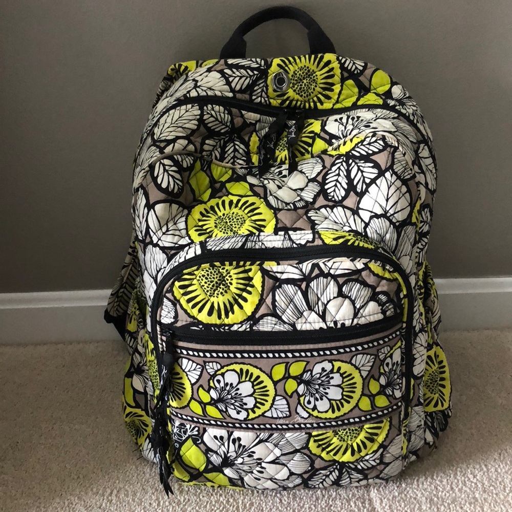 Vera Bradley Campus Backpack in pattern Citron